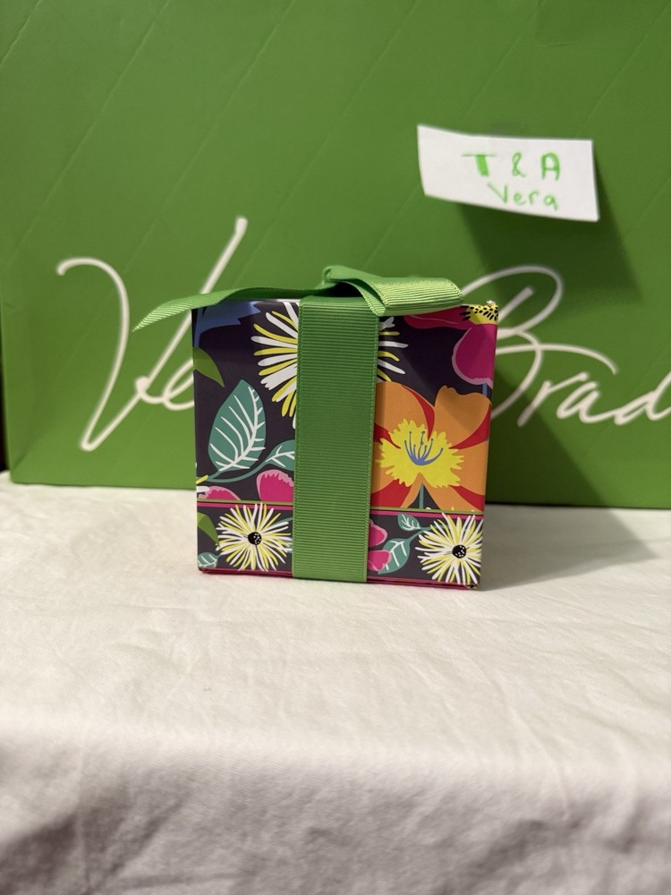 Vera Bradley Jazzy Blooms Take Note Cube Retired pattern NWT