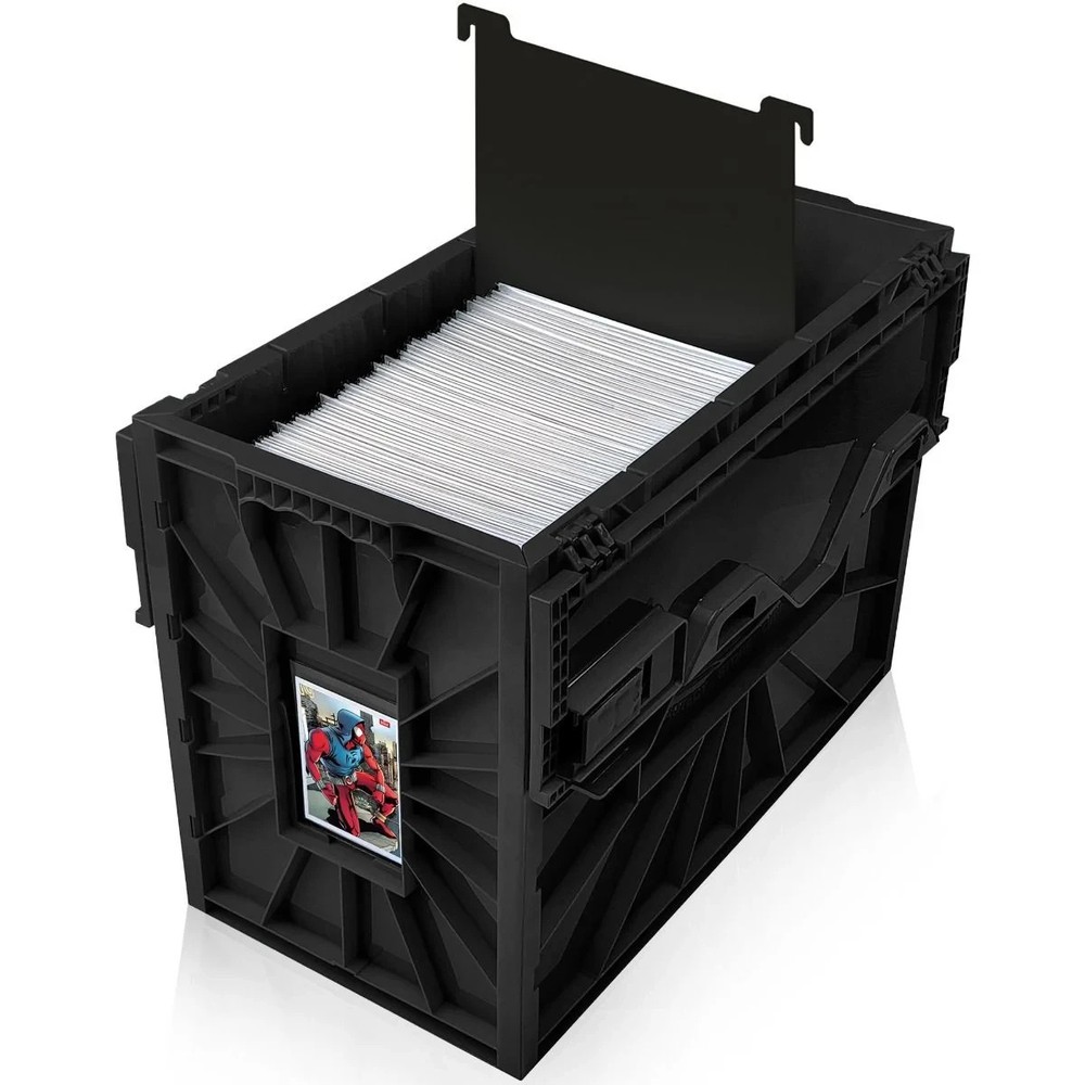 BCW Comic Book Bin Heavy Duty Plastic Box Stackable Holds 150 Bagged in New Blue
