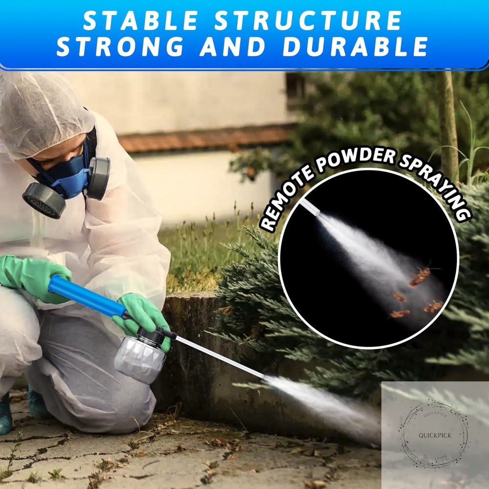 19" Powder Duster Sprayer with Push-Pull Air Pump for Diatomaceous Earth, Delta