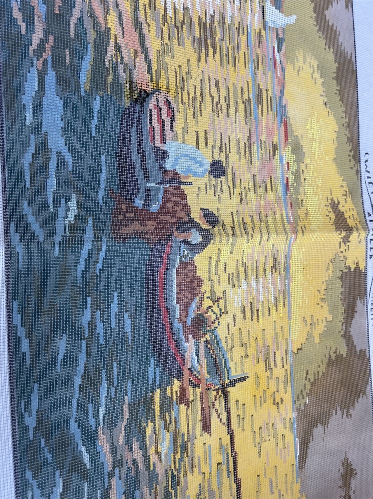 needlepoint canvas handpainted