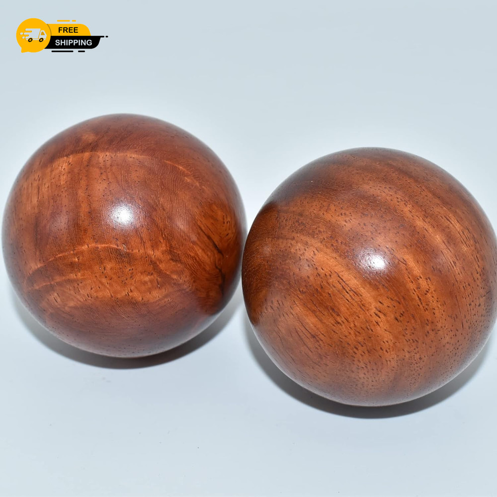 2 Inches Baoding Balls Chinese Exercise Stress Balls Rosewood
