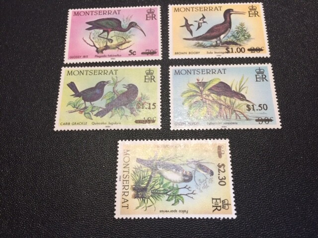 Montserrat stamp 651-655 MH