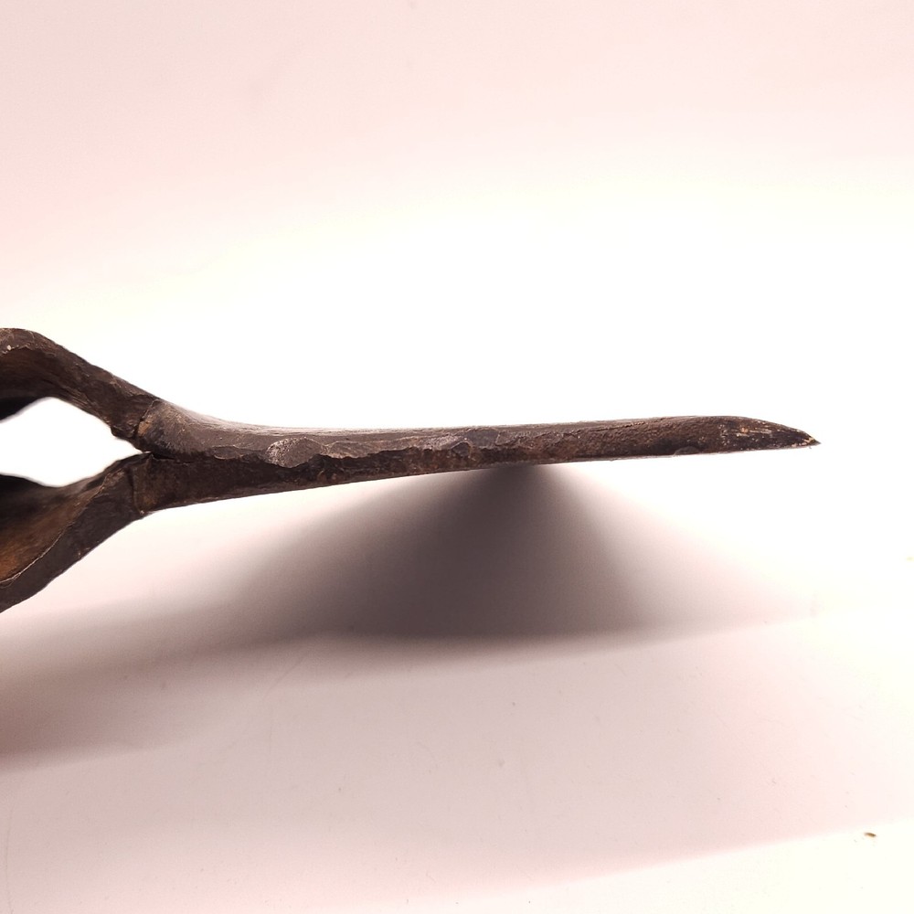 Antique Axe Head Hand Forged Hewing Hatchet Broad Head Flat On One Side Log Axe