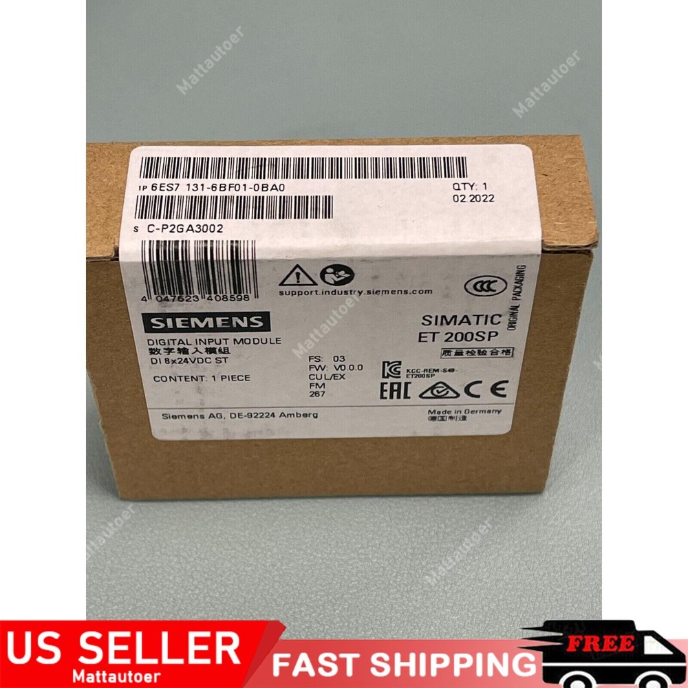 New Siemens 6ES7131-6BF01-0BA0 6ES7 131-6BF01-0BA0 ET 200SP Digital input module