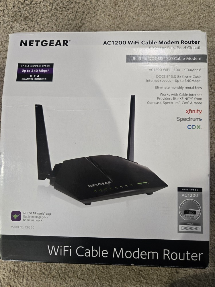 Netgear Wifi Cable Modem Router