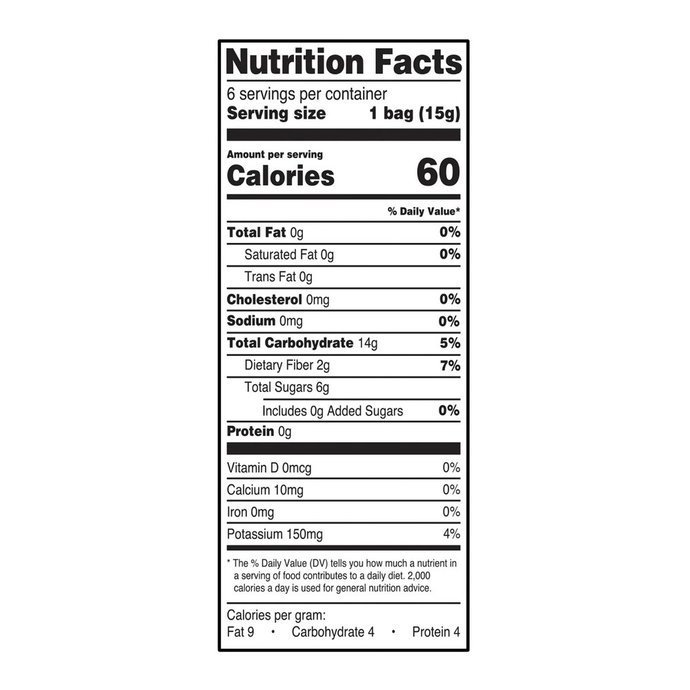 Great Value Baked Apple Chips 0.53 oz 6 Count..........