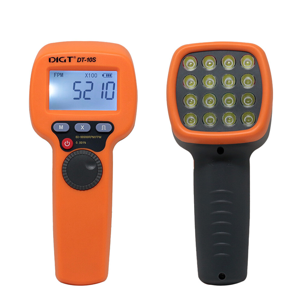 New Digital Handheld Stroboscope, LED Flash Strobe Tachometer Speed Tester