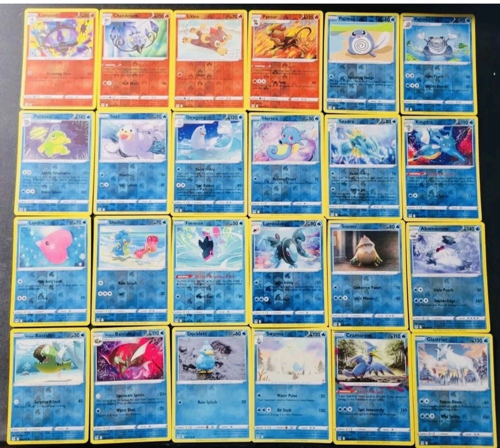 Pokemon - Lost Origin & Silver Tempest Complete Reverse Holo Sets LP/NM