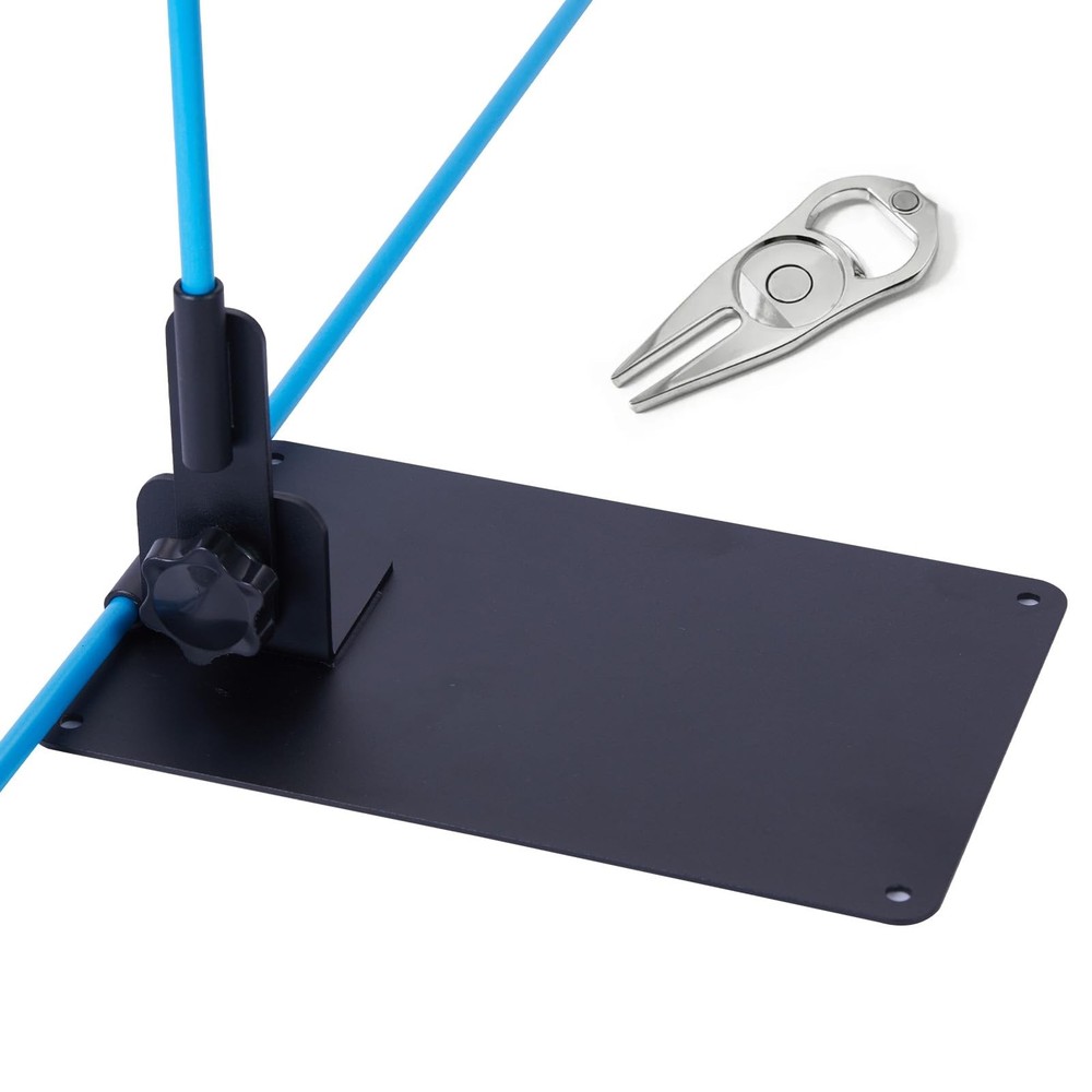 Golf Alignment Stick Holder Plate Professional Swing Trainer Practice Tool Tr...