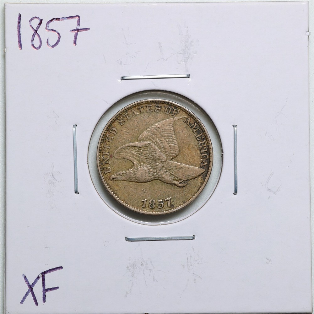 1857 1C Flying Eagle Cent in XF Condition #3939