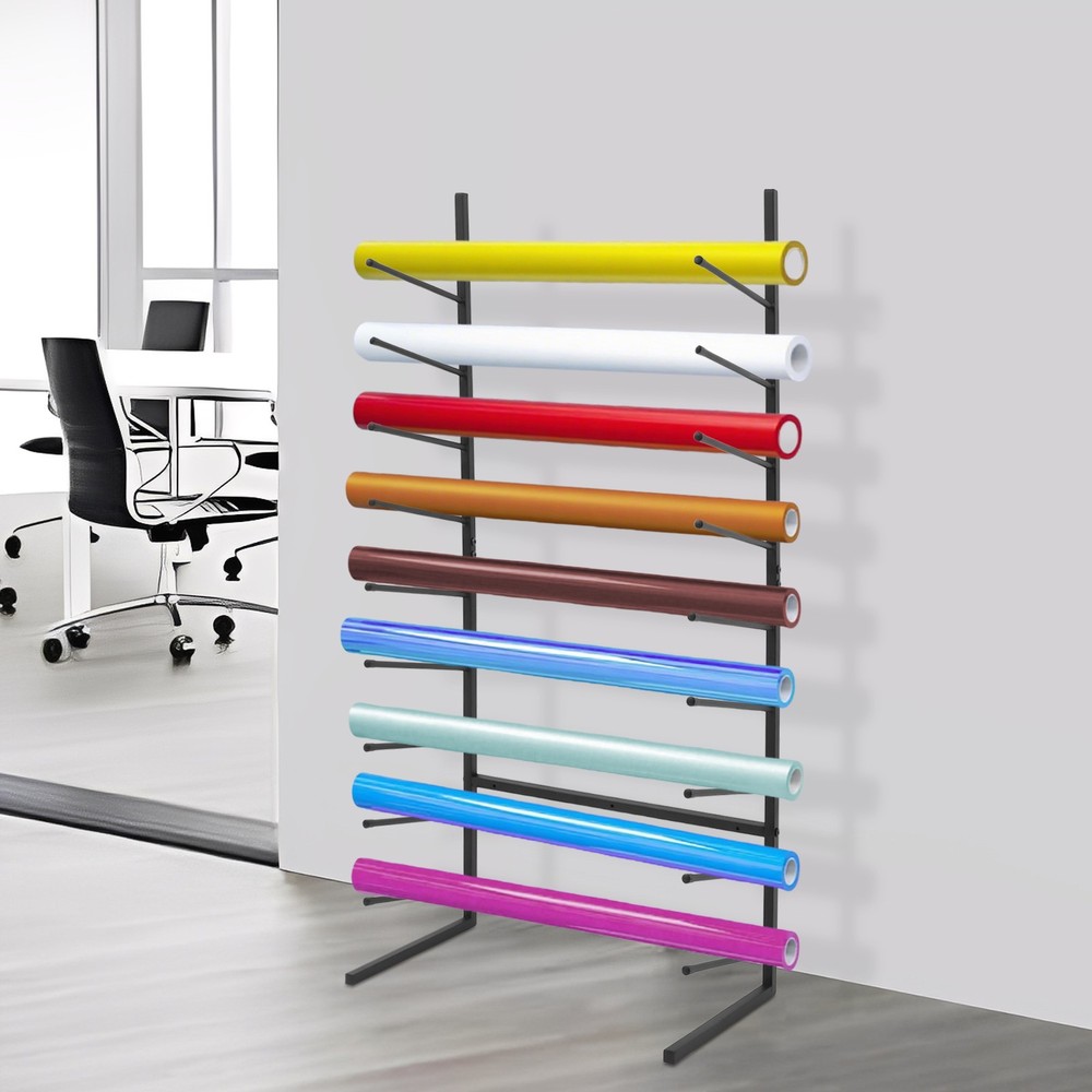 Wall-Mounted Blueprint Storage Rack - Organize Your Plans Efficiently