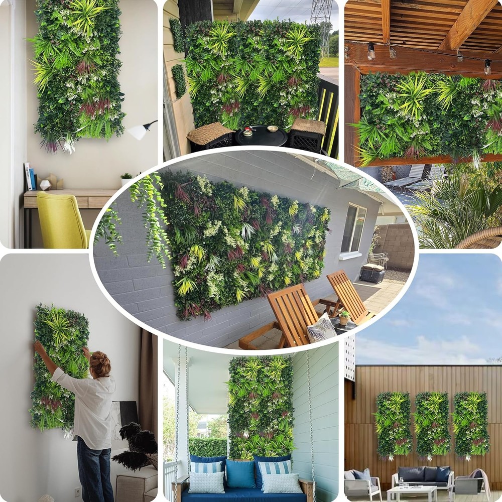 Panel Seto Artificial 40x20in UV Verde
