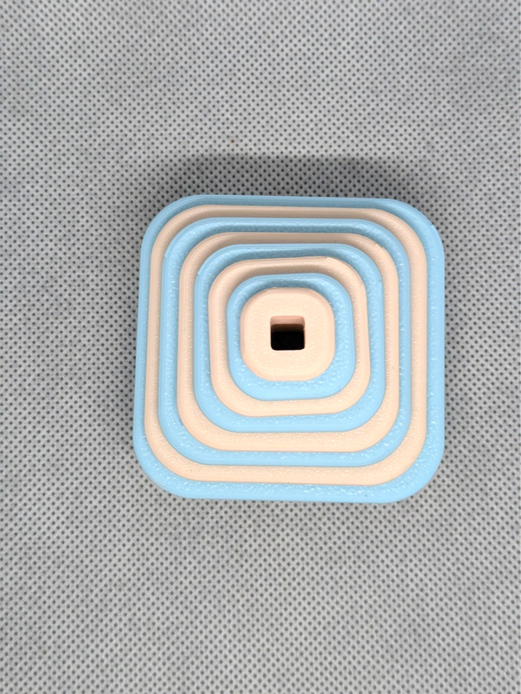 Rounded Square Clay Cutter Shape Set ~ Polymer Crafting Tool ~ Stackable Outline