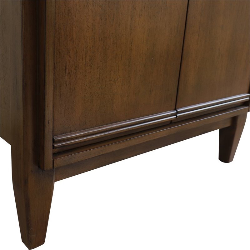 MCM 24" Single Sink Solid Wood Vanity in Walnut (Cabinet Only)