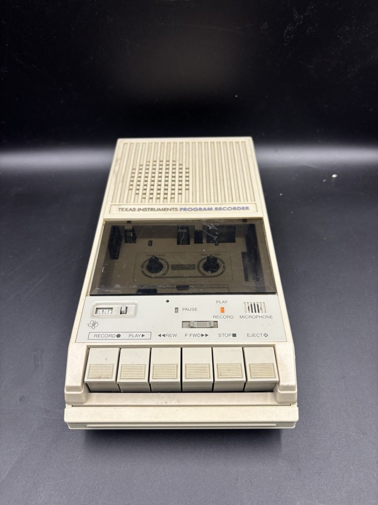 Texas Instruments Program Recorder Model PHP2700 Portable Cassette Player 1980’s