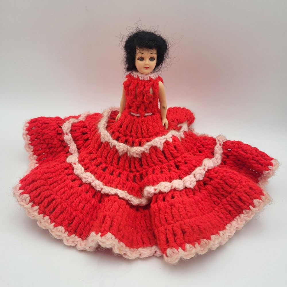 Vintage Doll with Crochet Outfit