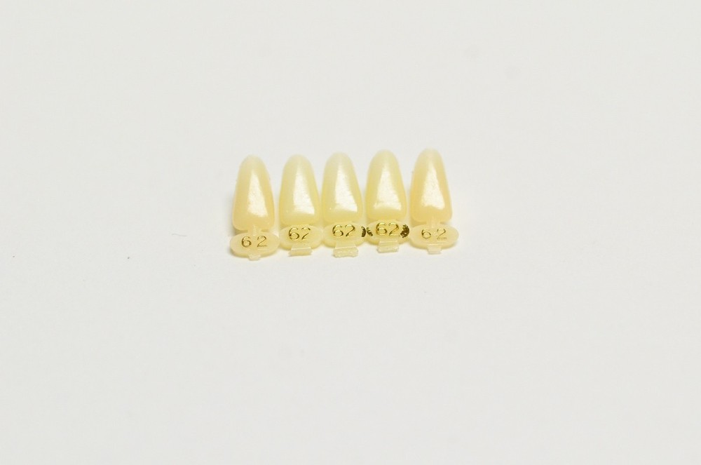 DENTAL POLYCARBONATE TEMPORARY CROWNS #62 (LAL) LOWER ANTERIOR LONG 5/PACK