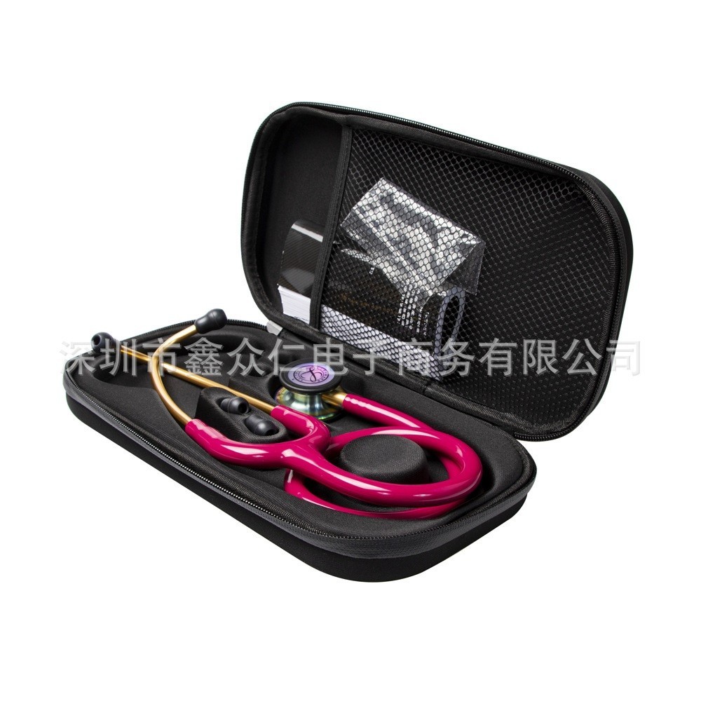 Protective Hard Case for Stethoscope - Durable Black Storage Bag