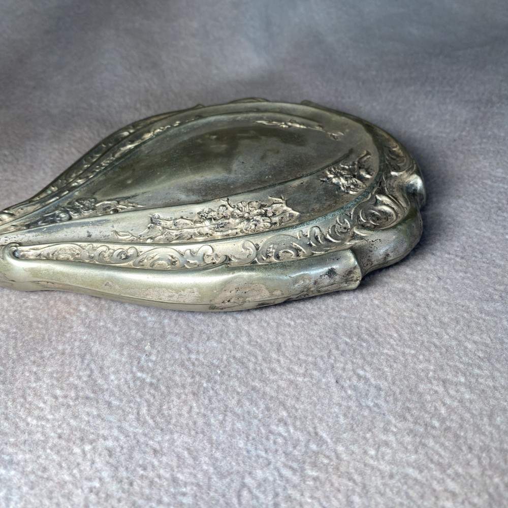 Bristol Silver Handheld Mirror Antique