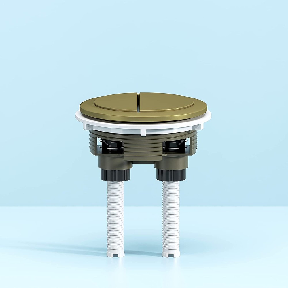HOROW 48MM Gold Flush Button Dual Flushing Toilet Replacement Button Durable