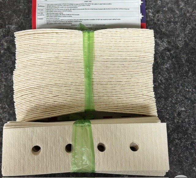 SWEDISH TOWELS/ SPONGE -BEEKEEPING STRIPS FOR EXTENDED RELEASE OA- 50 COUNT