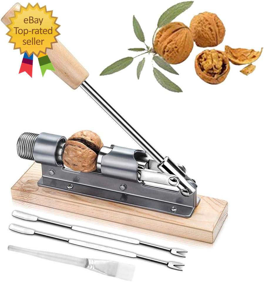 Nutcracker Heavy Duty Pecan Walnut Cracker Plier Opener Tool for Easy Cracking