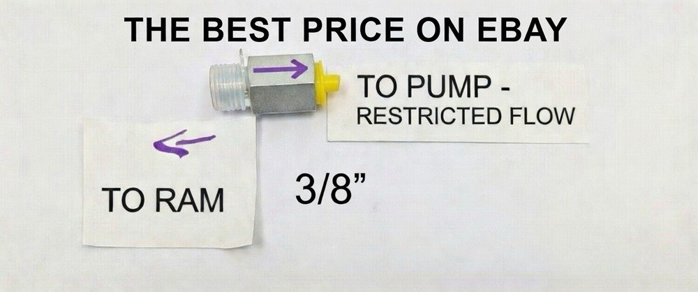 AUTO BODY FRAME MACHINE LOWERING VALVE SMOOTH SLOW LOWER