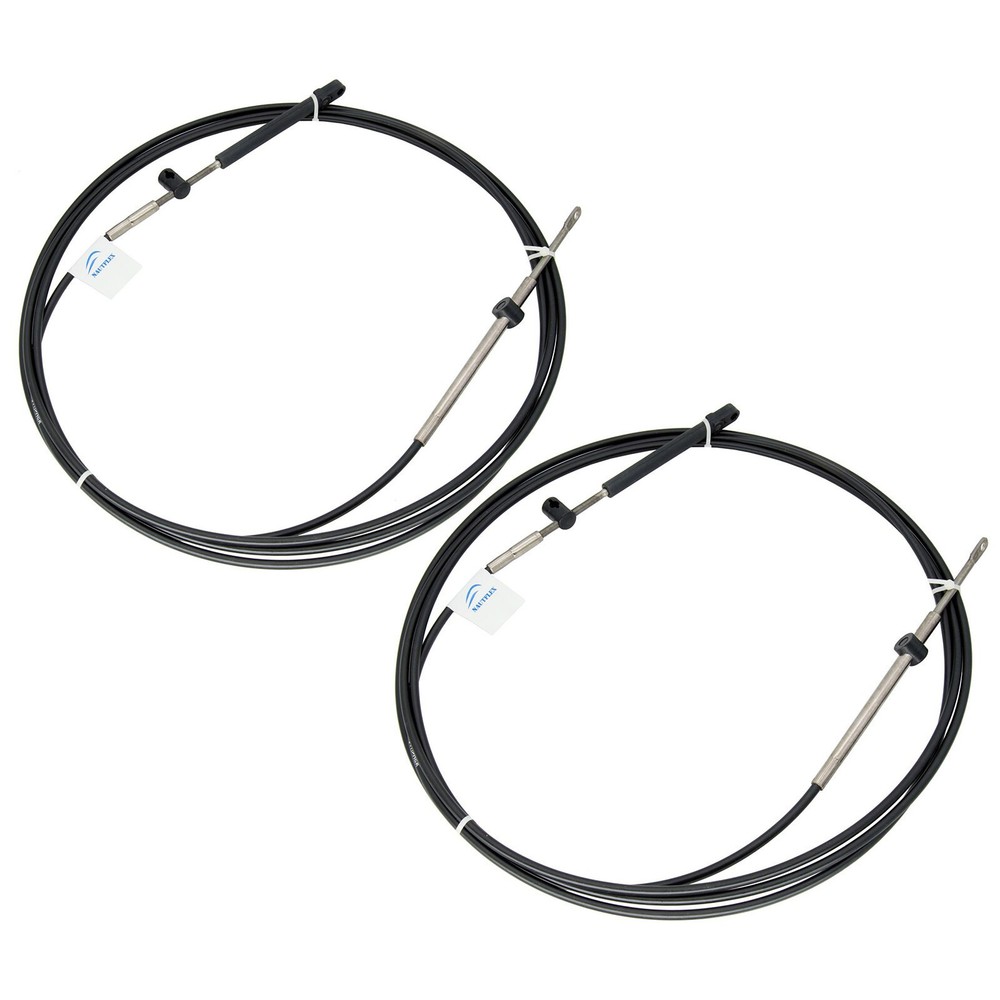 2PCS 15FT Outboard Throttle Cable Gen I Control Shift Cables For Mercury Mariner