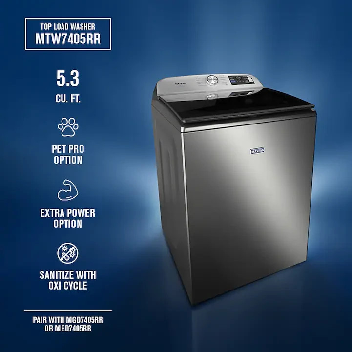 Maytag 5.2 cu. ft. Smart Top Load Pet Pro Washer