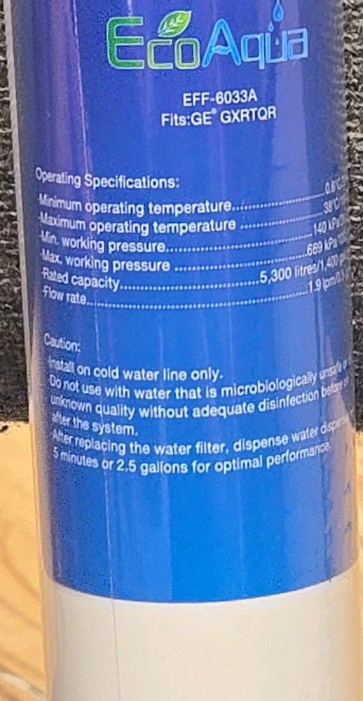 Replacement for EFF-6033A FILTER (for ECOAQUA)