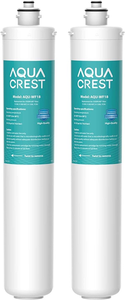 AQUACREST H-300 Under Sink Water Filter, Replacement For Everpure H-300, 2 Pack