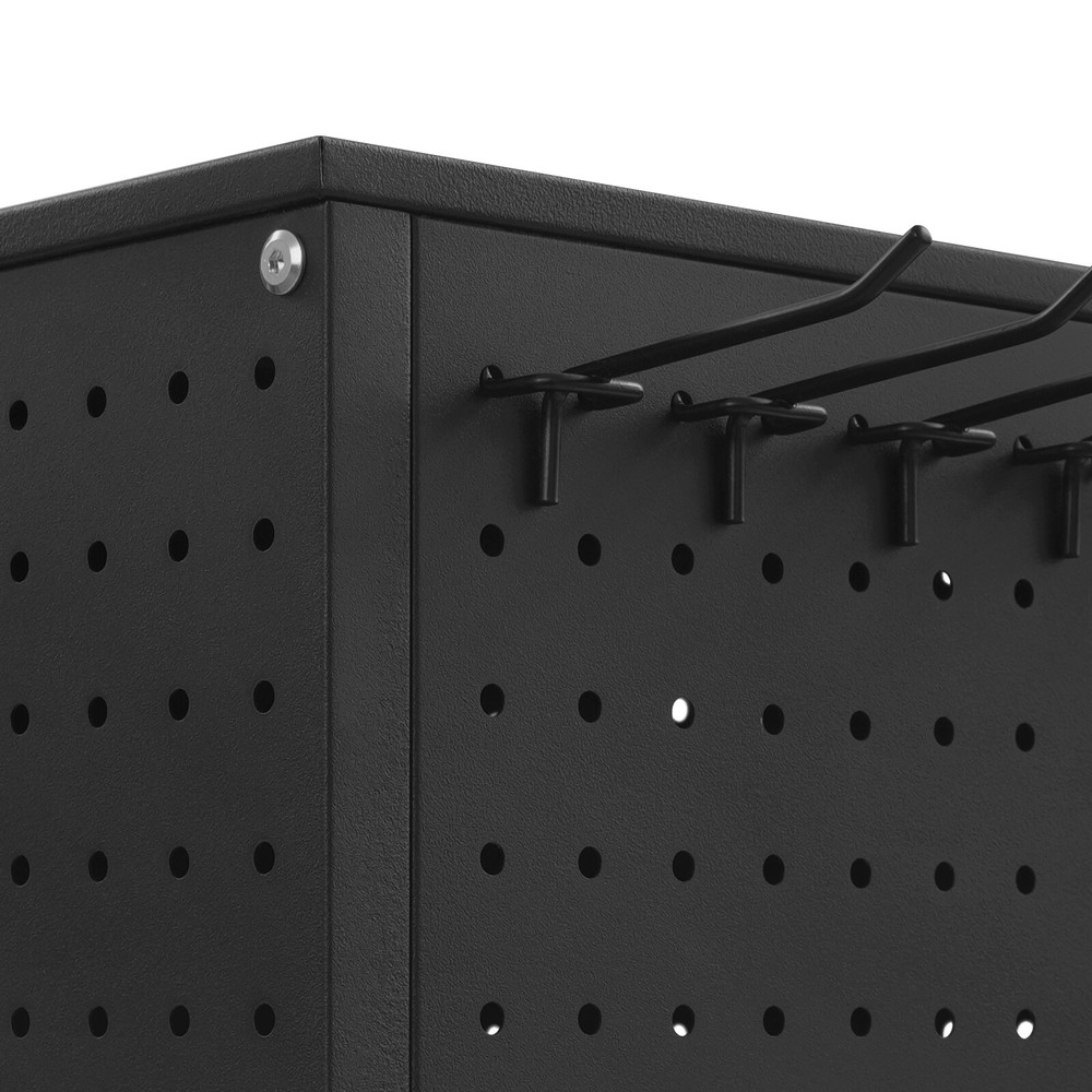 Pegboard Rotating Display Stand, 4 Sided Spinning Peg Board Display