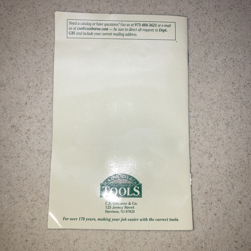 C.S. Osborne & Co Upholstery Kit Tools & Instructions