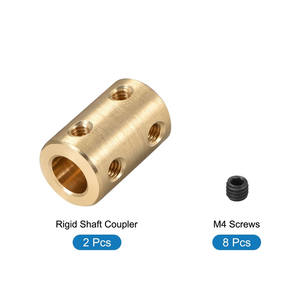 Rigid Coupling Copper [for 3D Printer]-3mm-3.17mm /Gold/2Pcs