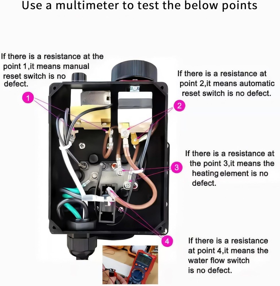 Adjustable 2kW Hot Tub Heater with Thermostat - Efficient 110V Solution