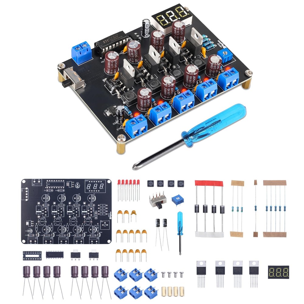 LM2596 Adjustable Power Supply Soldering Kit, DIY Electronics Learning Projec...