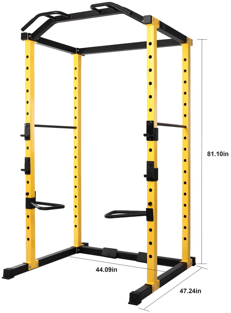 1000 Lb Capacity Adjustable Power Cage Rack Lat Pull Down Cable Crossover New
