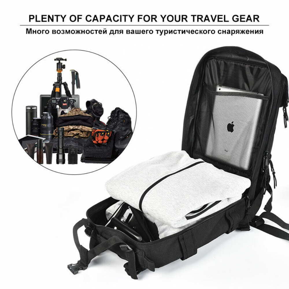Molle Assault Pack Military Tactical Army Backpack Bug Out Bag Rucksack Daypack