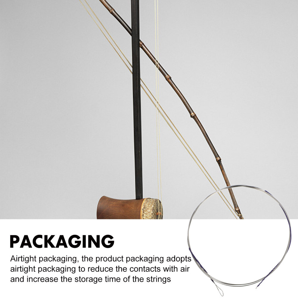 4PCS Erhu Strings Music Wire Sturdy Strings Erhu Strings (Assorted Color) New