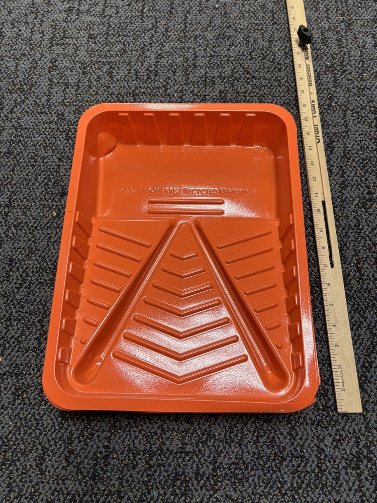 Orange Rectangular Paint Tray