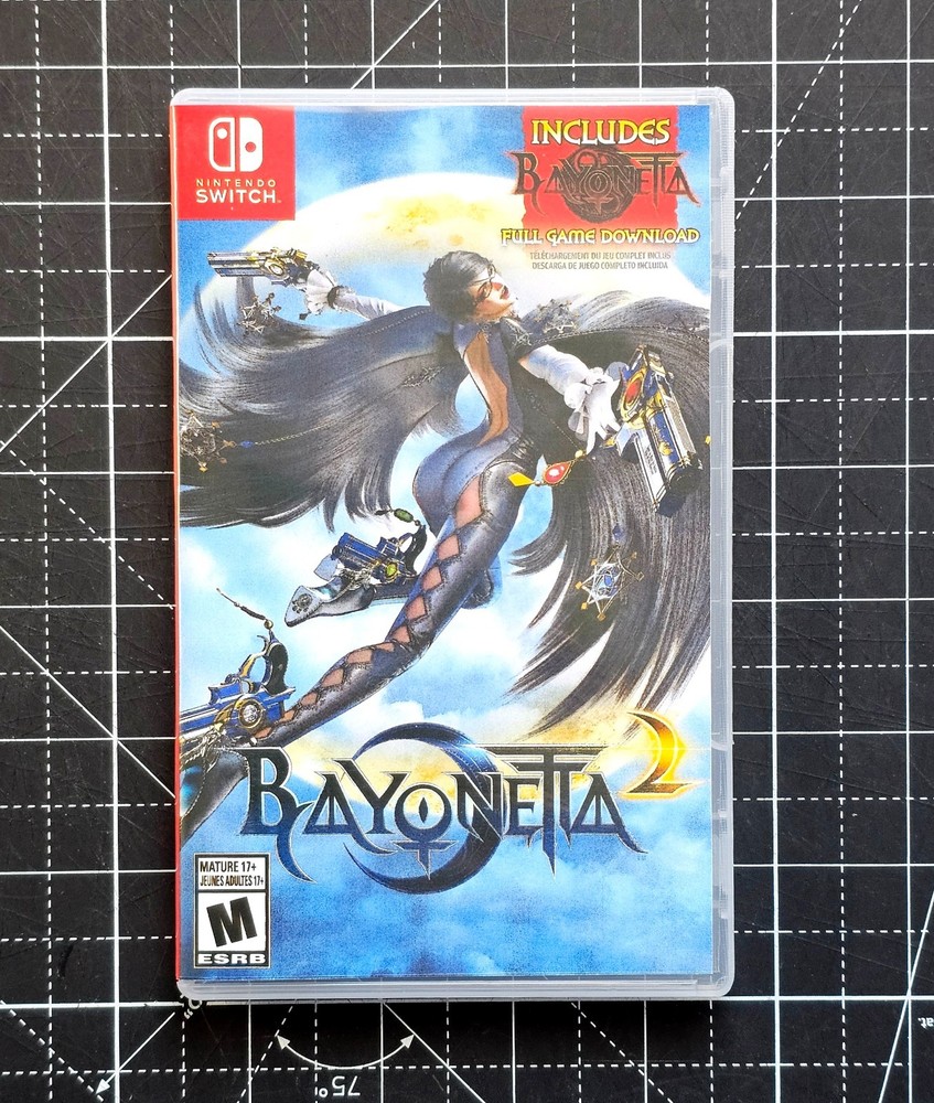 Nintendo Switch Bayonetta 2 Custom Case NO Game No Manual