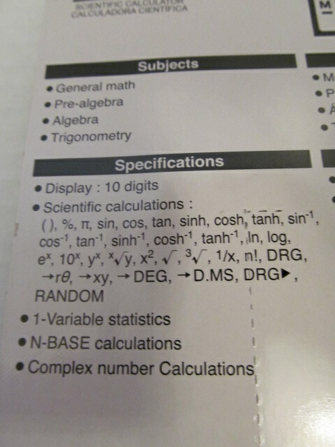 Sharp EL-501XB-GR Scientific Calculator, 131 Functions, 10 Digit, SAT, PSAT