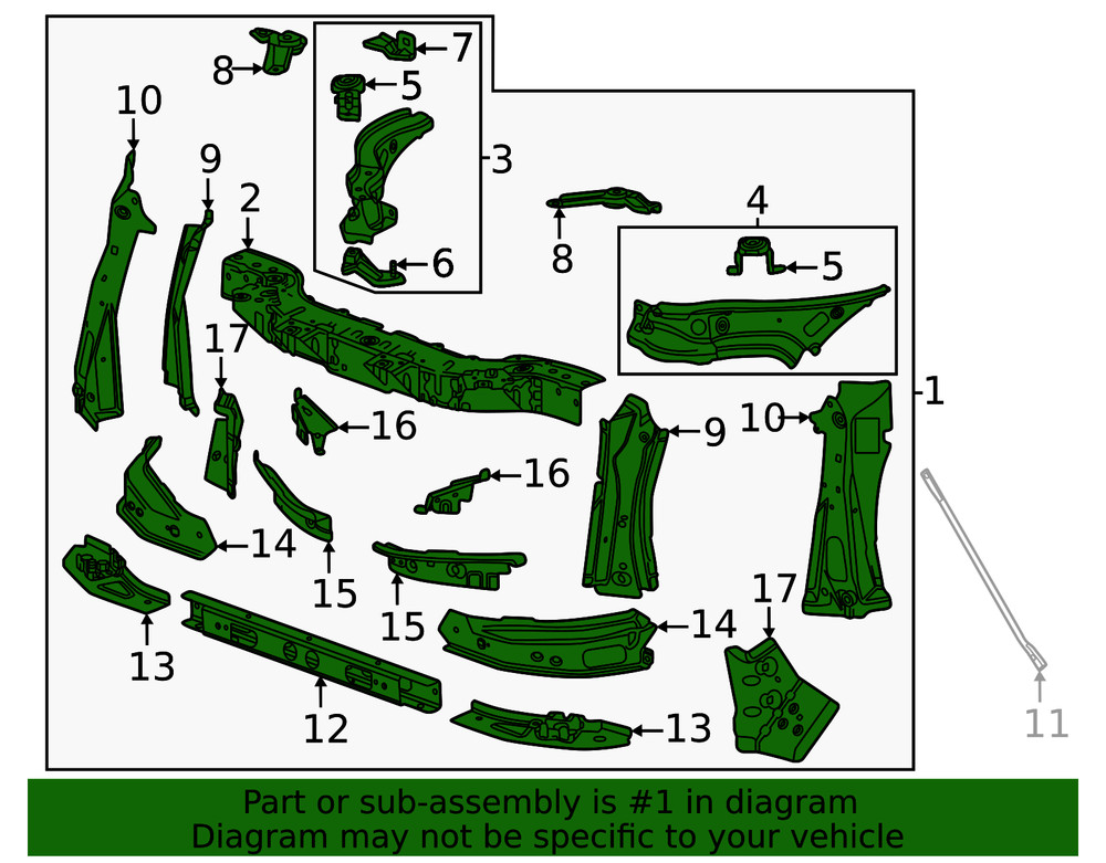 Genuine GM Radiator Support 87816899
