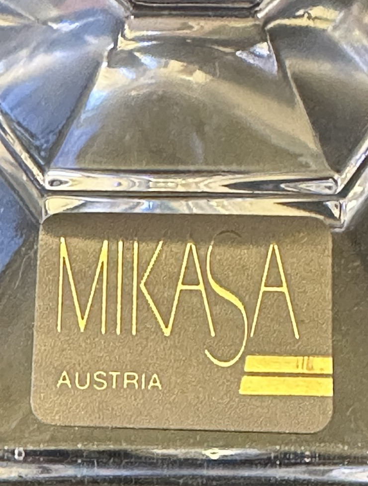 1 Pair Mikasa Crystal Candle Holders