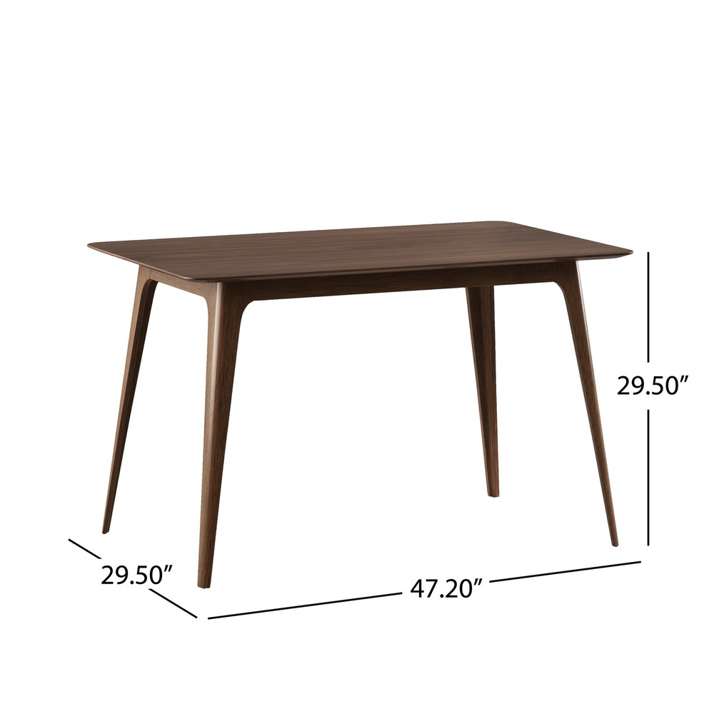 [Video] Dining Table Solid Wood Legs, Walnut