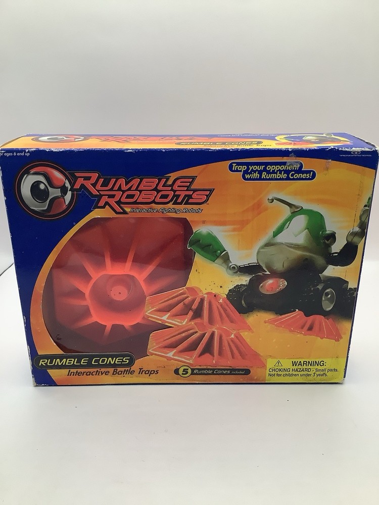 2001 Rumble Robots Rumble Cones  MIB