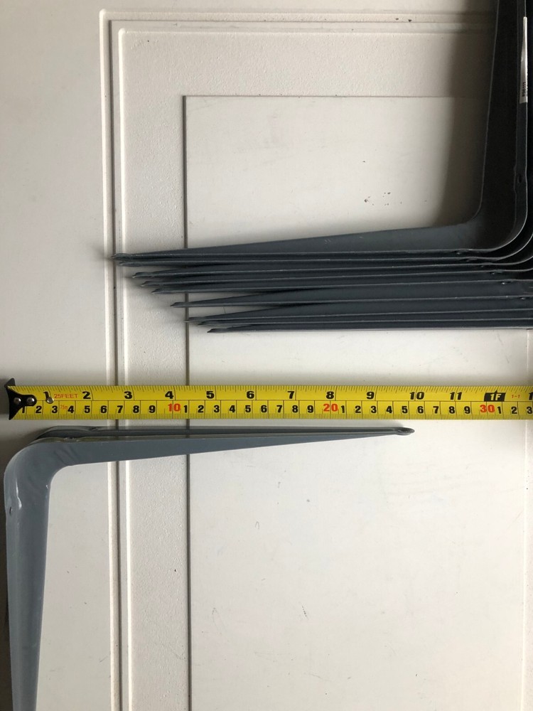 10" x 12" L Shape Heavy Duty Shelf Bracket , 20 Pack