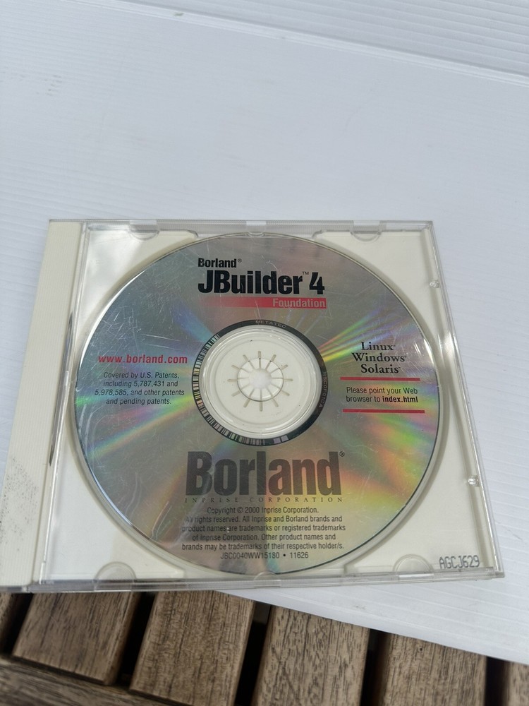 Borland JBuilder 4 Foundation For Windows, Linux & Solaris Cd  Software