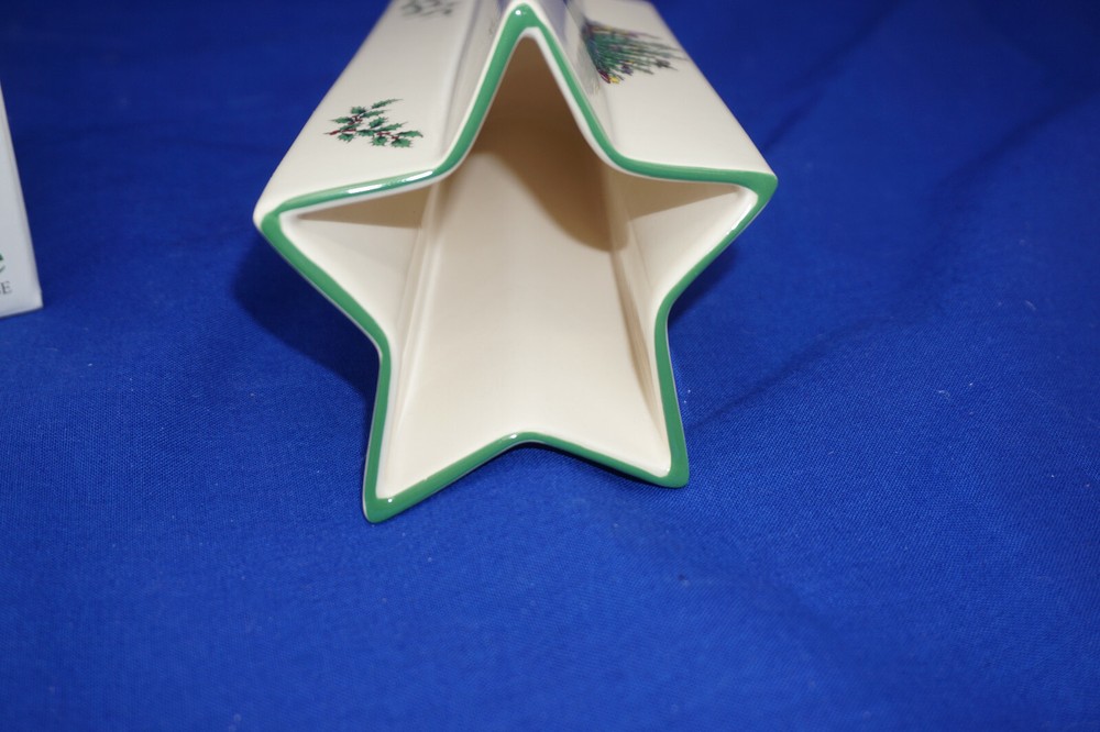 Spode Christmas Tree Star Vase, 6 5/8", in Box