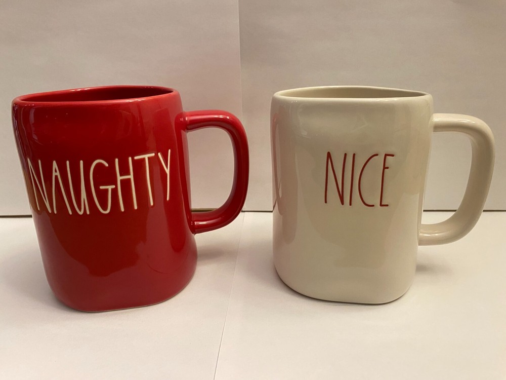 Naughty Nice Mugs by Rae Dunn